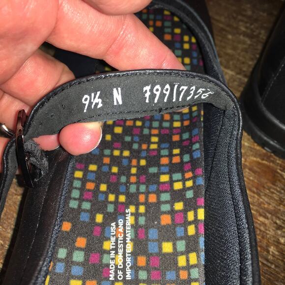 SAS San Antonio Shoes Clare Non Slip Mary Jane Loafer Black Womens 9 Narrow - Picture 5 of 9